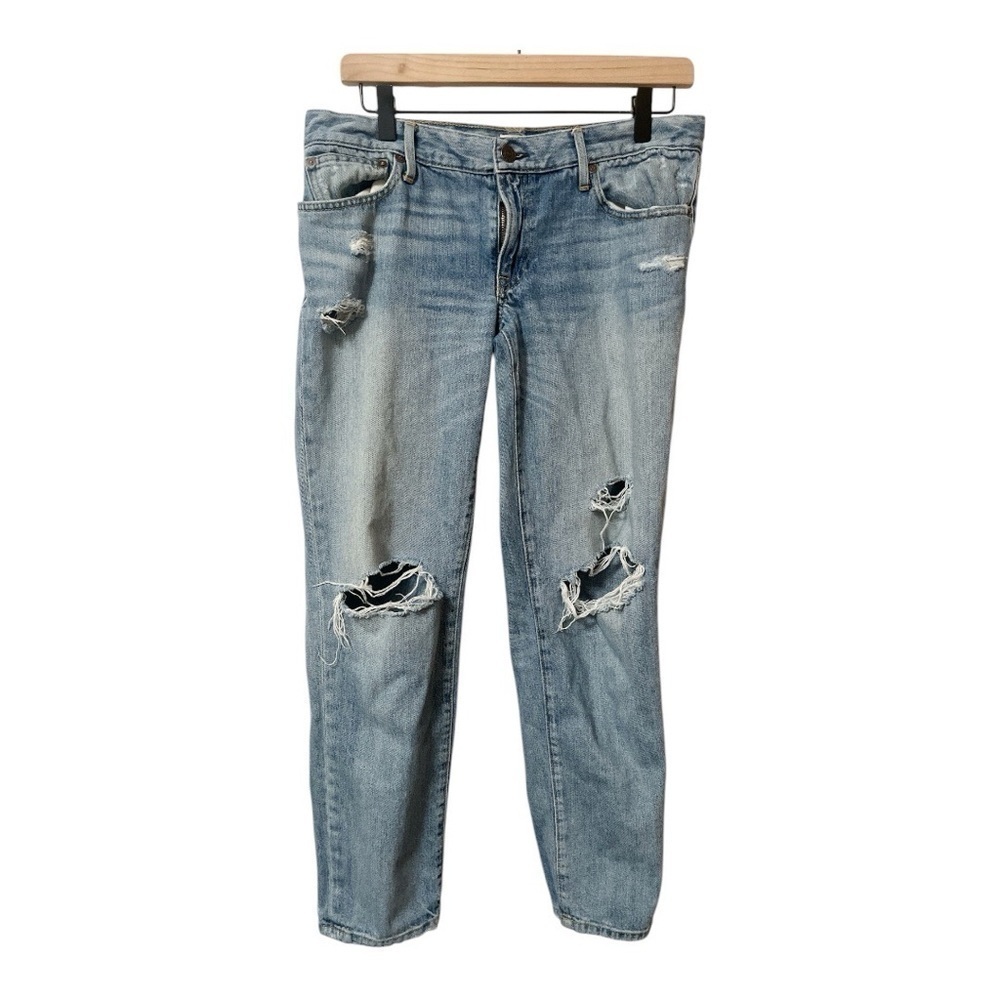 Able The Slouch Distressed Blue Jeans